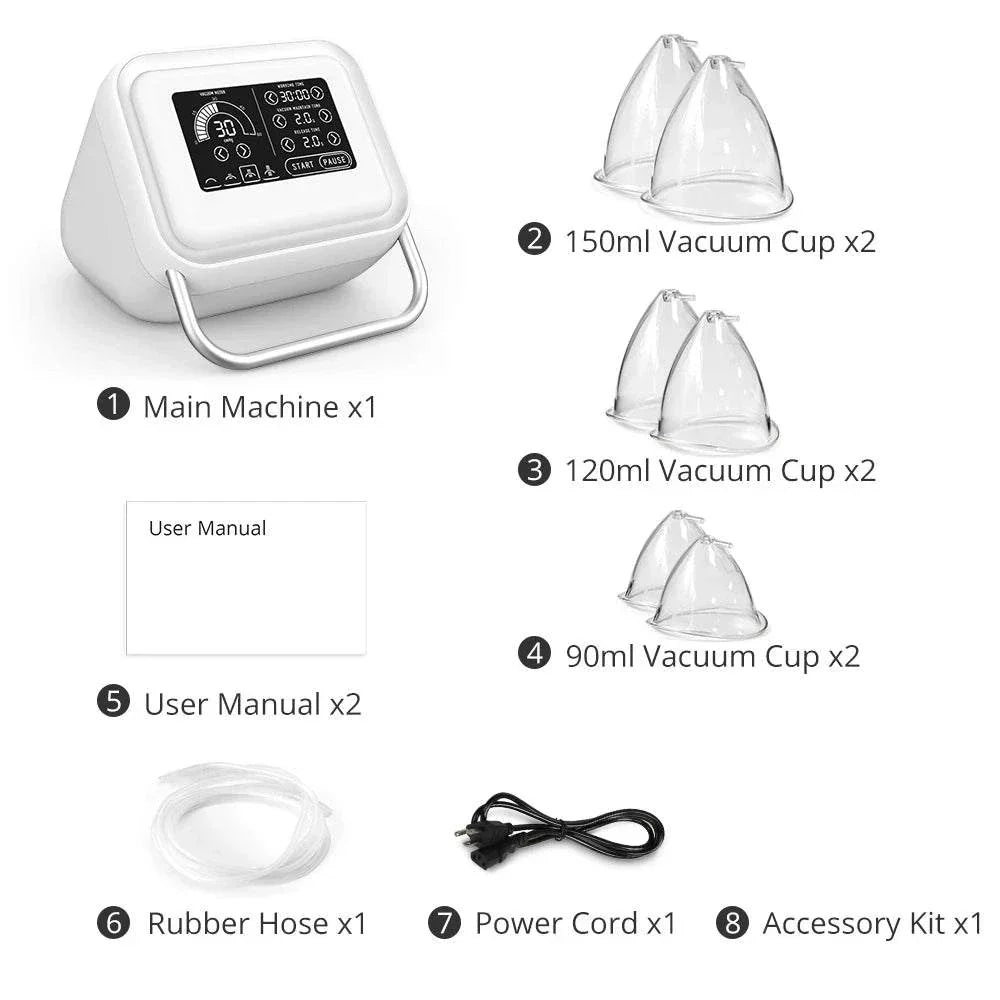 Vacuum Therapy Machine 6 Cups by Luxe Beauty & Body Co.