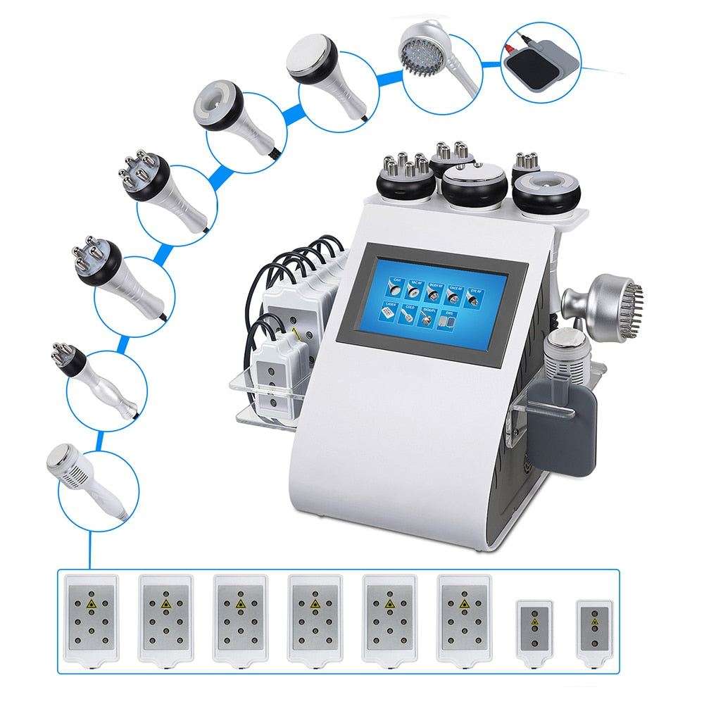 Ultrasonic Cavitation Machine with Radio Frequency and Vacuum, Body  Sculpting Machine and Facial Rejuvenation Cavigold.